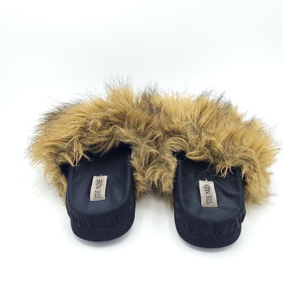 Madden Women's Amari Faux Fur Slippers size 7 - Picture 6 of 9
